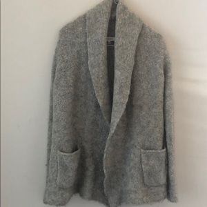 Babaton Italian alpaca open cardigan